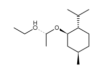 acetaldehyde ethyl menthyl acetal Structure
