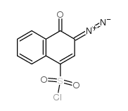 1,2-萘醌-2-二叠氮基-4-磺酰氯结构式