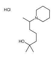2-methyl-6-piperidin-1-ylheptan-2-ol,hydrochloride结构式