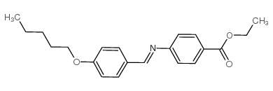 p-(p-戊氧基苄烯)氨基苯甲酸乙酯结构式