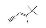 3-Hexen-1-yne, 4,5,5-trimethyl- (9CI) Structure