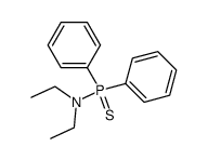 diphenylthiophosphinic acid N,N-diethylamide结构式