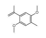 1-isopropenyl-2,5-dimethoxy-4-methylbenzene结构式