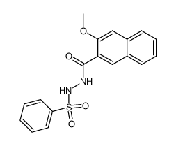 N-benzenesulfonyl-N'-(3-methoxy-[2]naphthoyl)-hydrazine Structure