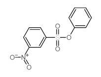 Benzenesulfonic acid, 3-nitro-, phenyl ester结构式