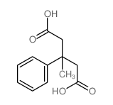 3-Methyl-3-phenylglutaric acid Structure