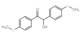 2-hydroxy-1,2-bis(4-methylsulfanylphenyl)ethanone Structure