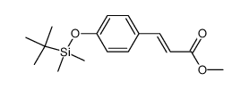 (E)-methyl 3-(4-(tert-butyldimethylsilyloxy)phenyl)acrylate结构式