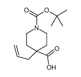 4-烯丙基-哌啶-1,4-二羧酸叔丁酯结构式
