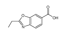 2-乙基苯并噁唑-6-羧酸结构式