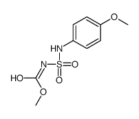 methyl N-[(4-methoxyphenyl)sulfamoyl]carbamate结构式