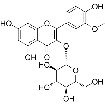 异鼠李素-3-O-葡萄糖苷结构式