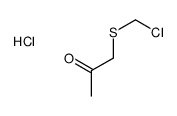 chloromethyl(2-oxopropyl)sulfanium,chloride Structure