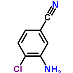 3-氨基-4-氯苯甲腈结构式