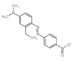 Benzenamine,3-ethyl-N,N-dimethyl-4-[2-(4-nitrophenyl)diazenyl]-结构式