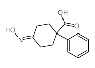 4-hydroxyimino-1-phenyl-cyclohexane-1-carboxylic acid结构式
