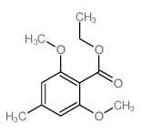 Benzoic acid,2,6-dimethoxy-4-methyl-, ethyl ester Structure
