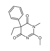 5-Ethyl-2-methoxy-1-methyl-5-phenyl-4,6(1H,5H)-pyrimidinedione结构式