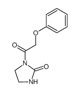 1-phenoxyacetyl-imidazolidin-2-one结构式