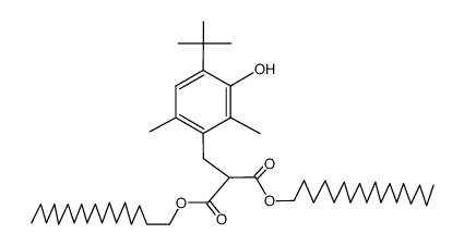 Di-n-octadecyl 4-tert.-butyl-2,6-dimethyl-3-hydroxybenzylmalonate Structure