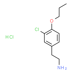 2-(3-CHLORO-4-PROPOXY-PHENYL)-ETHYLAMINE HYDROCHLORIDE Structure