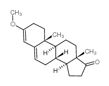 (8R,9S,10R,13S,14S)-3-methoxy-10,13-dimethyl-1,2,7,8,9,11,12,14,15,16-decahydrocyclopenta[a]phenanthren-17-one结构式
