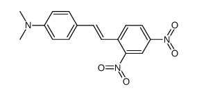 4-(Dimethylamino)-2',4'-dinitrostilbene, N,N-Dimethyl-4-[2-(2,4-dinitrophenyl)ethenyl]aniline Structure