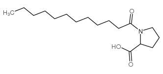 N-Dodecanoyl-L-proline Structure