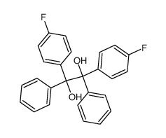 1,2-bis-(4-fluoro-phenyl)-1,2-diphenyl-ethane-1,2-diol结构式