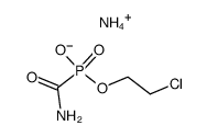 Ammonium 2-chloroethyl carbamoylphosphonate Structure