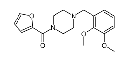 [4-[(2,3-dimethoxyphenyl)methyl]piperazin-1-yl]-(furan-2-yl)methanone Structure