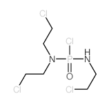 N-[bis(2-chloroethyl)amino-chloro-phosphoryl]-2-chloro-ethanamine structure
