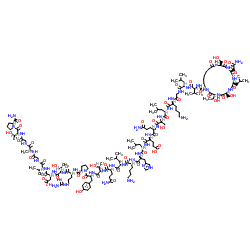 (Des-Cys1,cyclo(Ser2-Asu7))-Calcitonin (eel) acetate salt Structure
