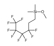 methoxy-dimethyl-(3,3,4,4,5,5,6,6,6-nonafluorohexyl)silane Structure