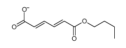 6-butoxy-6-oxohexa-2,4-dienoate结构式