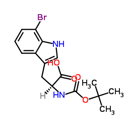 BOC-7-BROMO-L-TRYPTOPHAN Structure
