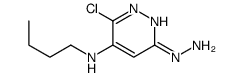 N-butyl-3-chloro-6-hydrazinylpyridazin-4-amine Structure