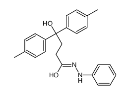 4-hydroxy-4,4-bis(4-methylphenyl)-N'-phenylbutanehydrazide Structure