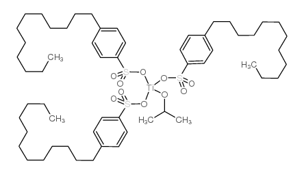 Titanium tris(dodecylbenzenesulfonate)isopropoxide structure