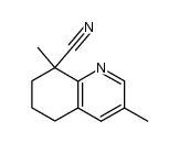 8-Quinolinecarbonitrile, 5,6,7,8-tetrahydro-3,8-dimethyl- Structure