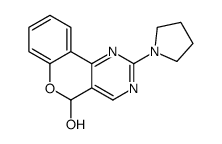 2-pyrrolidin-1-yl-5H-chromeno[4,3-d]pyrimidin-5-ol结构式