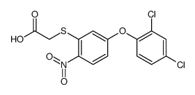 2-[5-(2,4-dichlorophenoxy)-2-nitrophenyl]sulfanylacetic acid Structure