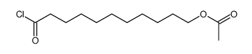(11-chloro-11-oxoundecyl) acetate结构式