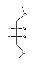 (2R,3S)-2,3-dibromo-1,4-dimethoxybutane结构式