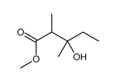 methyl 3-hydroxy-2,3-dimethylpentanoate结构式