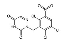 2-(2,3,6-trichloro-5-nitro-benzyl)-2H-[1,2,4]triazine-3,5-dione Structure