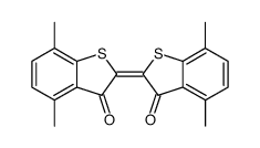 4,7,4',7'-tetramethyl-[2,2']bi[benzo[b]thiophenylidene]-3,3'-dione结构式