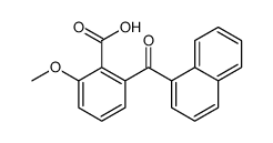2-methoxy-6-(naphthalene-1-carbonyl)benzoic acid Structure