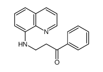1-phenyl-3-(quinolin-8-ylamino)propan-1-one结构式