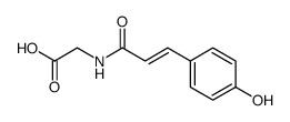 N-[4-hydroxy-(E)-cinnamoyl]-L-glycine acid Structure
